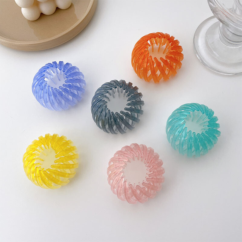 Nest Magic Hair Clip – Vogelnest-förmige Spange, Ausziehbar Für Dutt & Pferdeschwanz, Blau (Kunststoff/Resin)