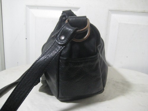 Bolso Bandolera Jack Gomme de Cuero Negro. - Imagen 6 de 17
