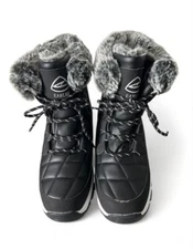 EARLDE Women’s Boots With Waterproof Lace Up Mid-Calf Outdoor Winter Snow