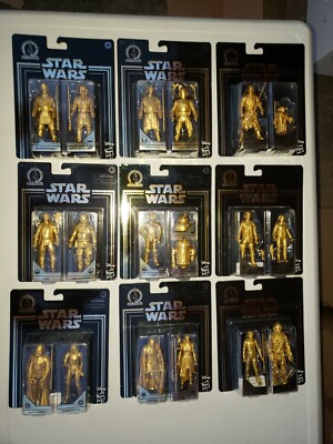  NEW! STAR WARS Skywalker Saga Commemorative Edition Gold 2 Pack COMPLETE SET 