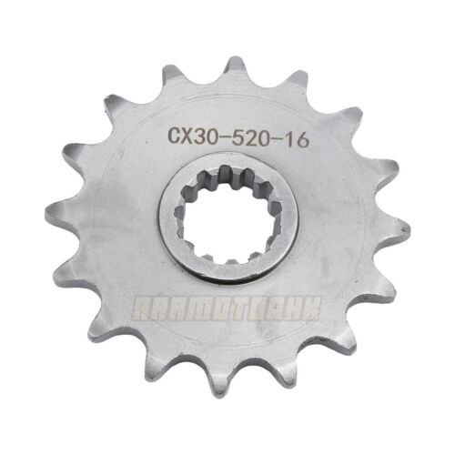 Piñón delantero 16T para Yamaha FZ6R 2009-2017 XJ6 2009-2015 cadena 520 - Imagen 2 de 5