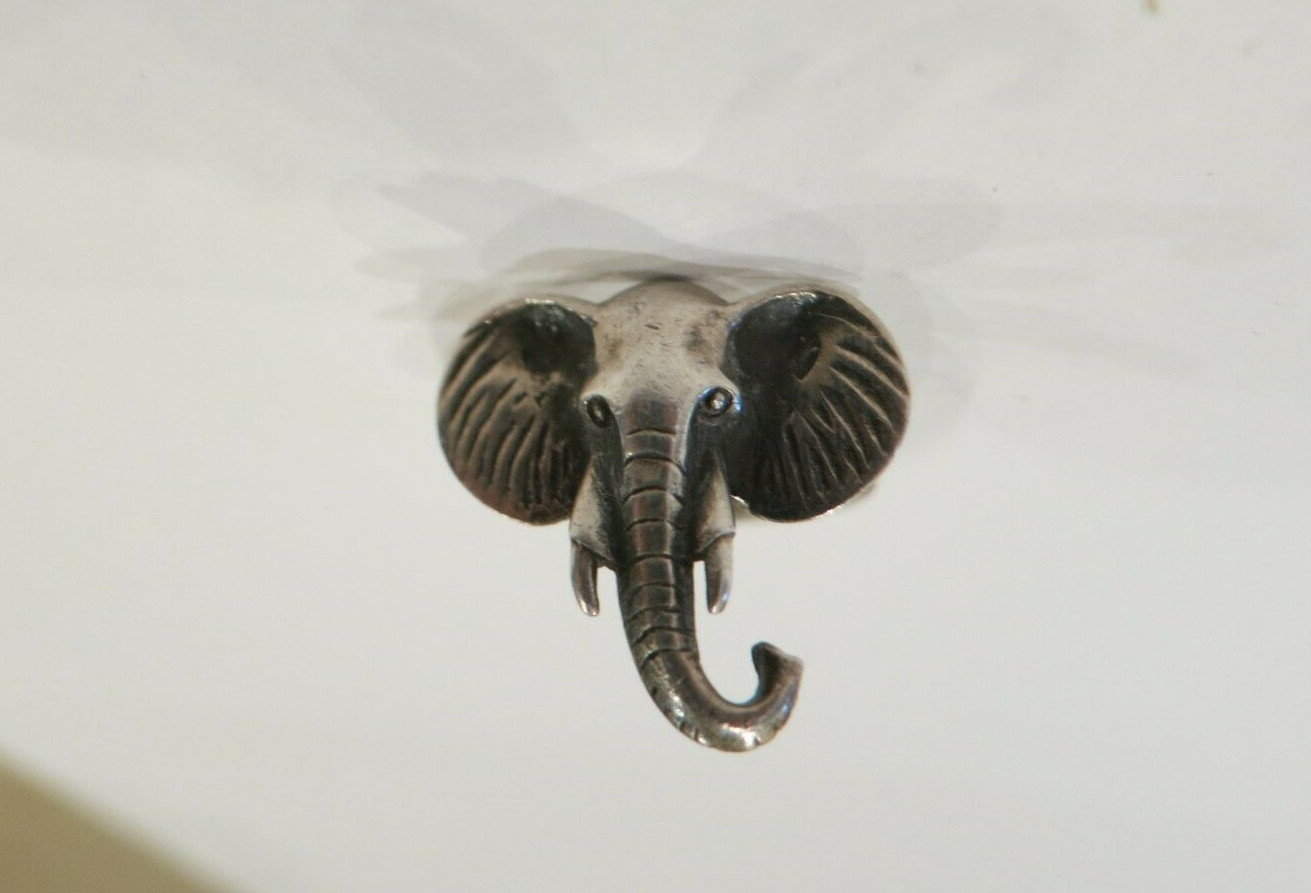 ARTISTIC SOLID ELEPHANT  RING 925 Sterling SILVER… - image 5