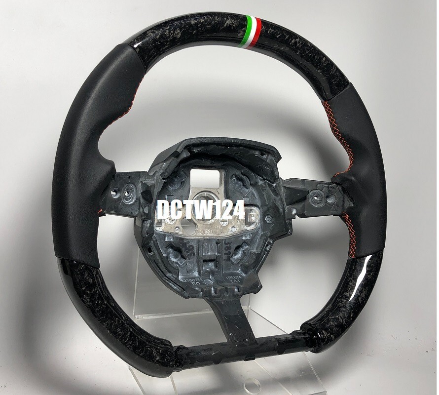 Forged Carbon steering wheel Lamborghini Huracan models Saddle color stitching
