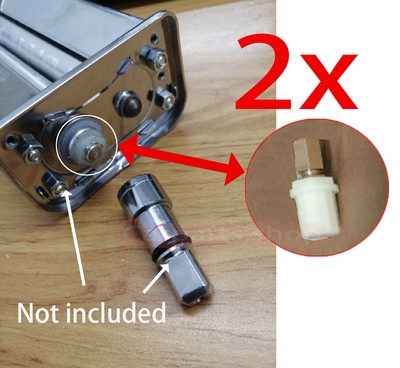 2 X Kitchenaid Pasta Attachment Drive Hex Shear Shaft Coupler