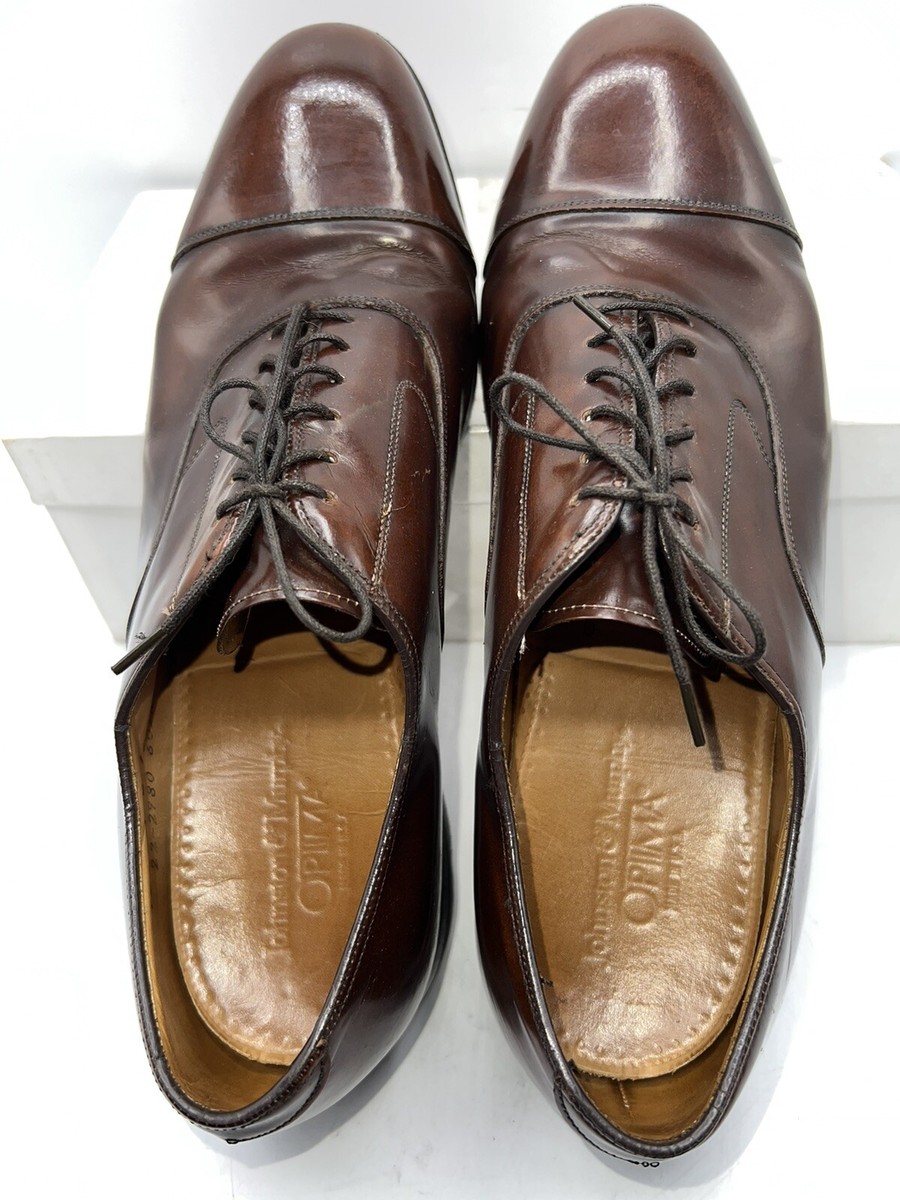 Johnston & Murphy Size 10 Melton Cap Toe Optima Comfort