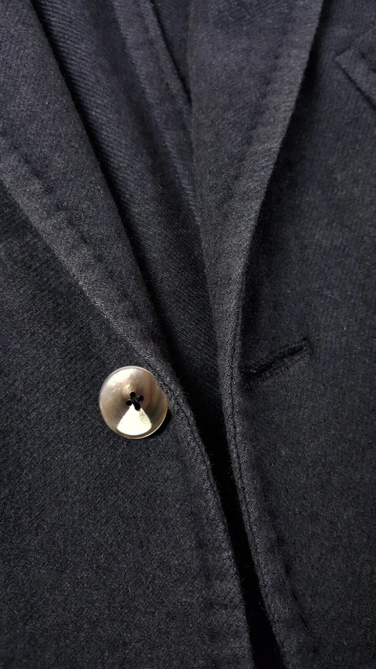 Abrigo deportivo Pal Zileri GREEN LABEL 46R cachemir seda franela - azul - sin usar, en caja Foto 2 de 4