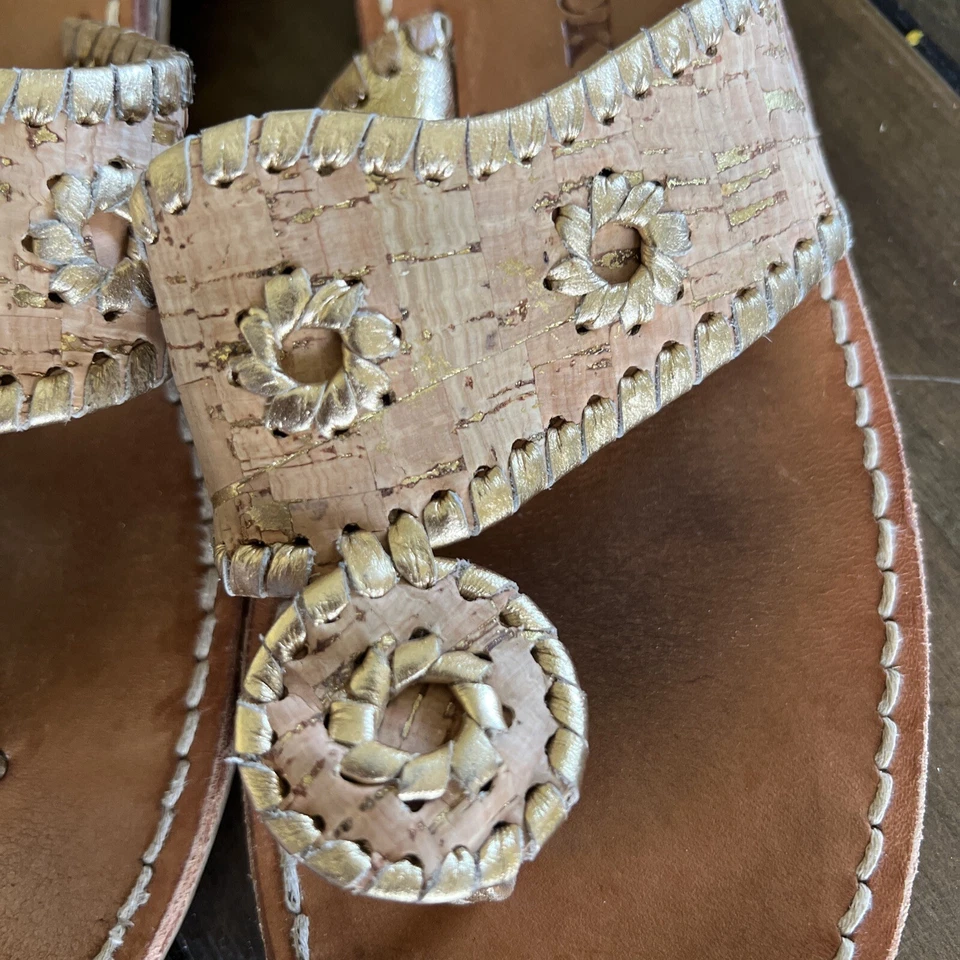 sandalias jack rogers corcho y oro 8m Foto 3 de 4