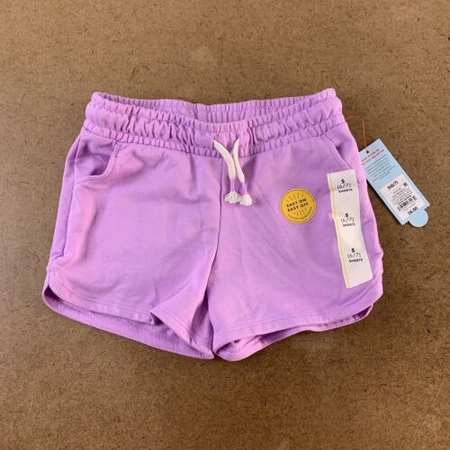 Cat & Jack Girls Size Small (6/7) Purple/Tie Dye 3 Pack Pull On Shorts NWT *Flaw - Picture 3 of 13