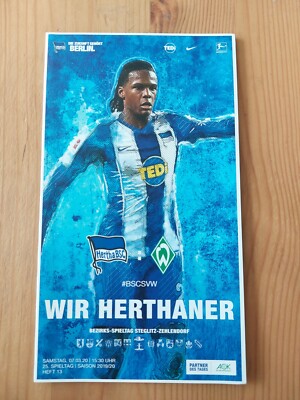 Off. Programme stadium booklet 2019/20 BL Hertha BSC Berlin vs Werder Bremen