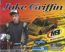 2015 JAKE GRIFFIN "M3 MOTORSPORTS" #63 NASCAR CWTS MARTINSVILLE POSTCARD