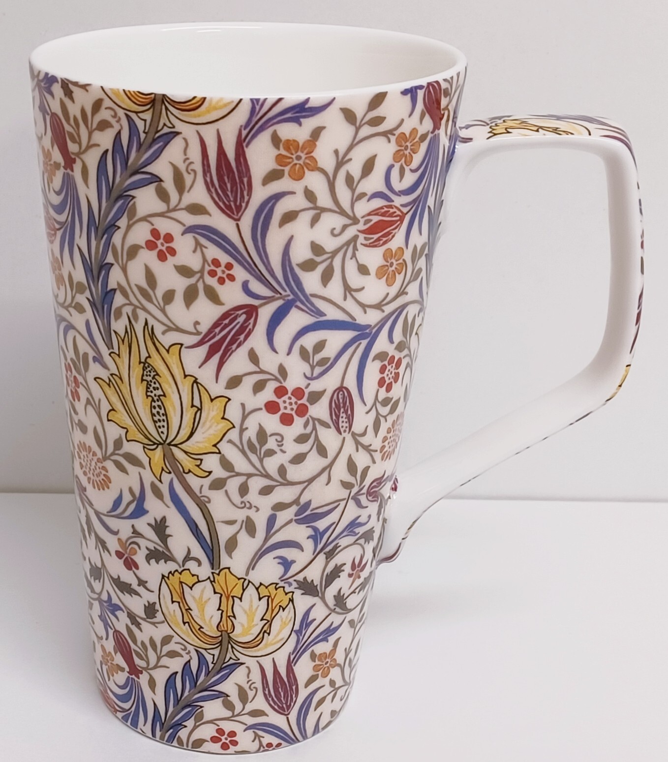 William Morris Flora Mug 500 ml Fine China Large Latte Multi Flowers Art Nouveau