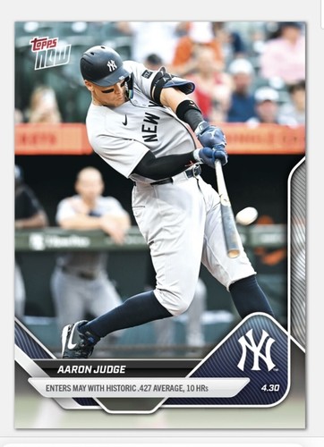 2025 Topps Now 122 Aaron Judge