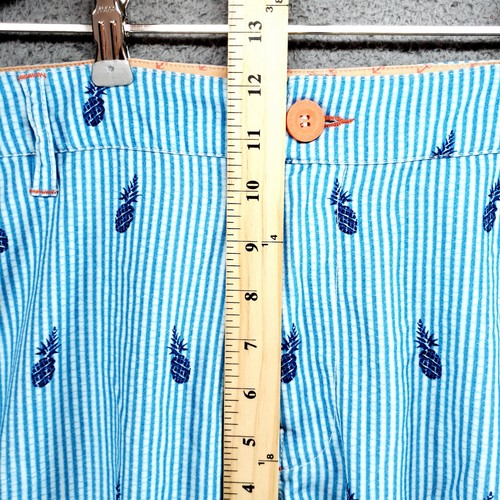 Sperry Top Sider Stretch Hybrid Board Swim Shorts Mens Size 38 Pineapple Striped - Picture 11 of 19