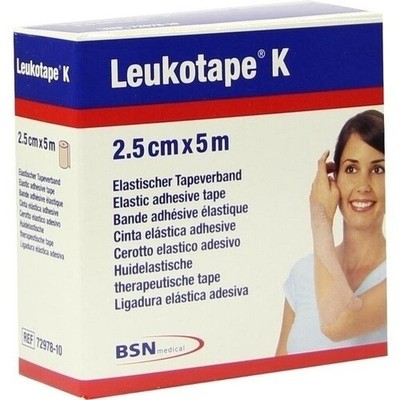 LEUKOTAPE K 2,5 cm hautfarben, 1 St PZN 01907340