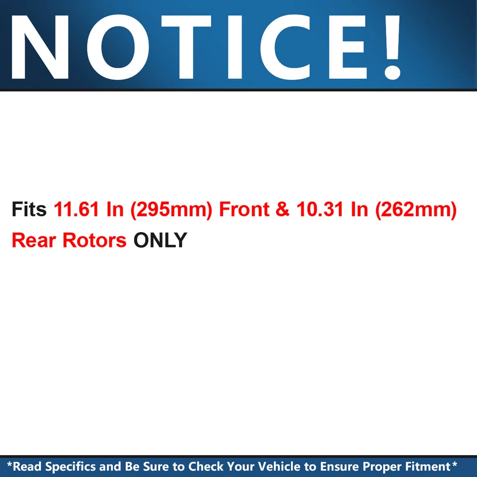 Kit de pastillas de freno de rotores delanteros traseros para Jeep Compass Patriot Dodge Avenger calibre Foto 4 de 4