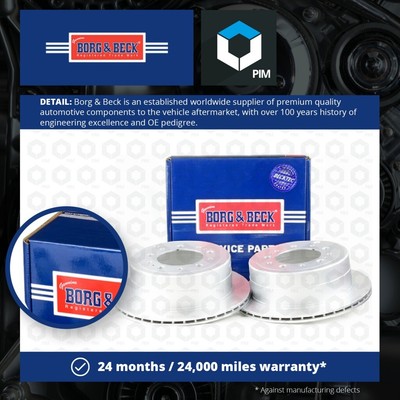 2x Brake Discs Pair Vented fits TOYOTA LAND CRUISER AMAZON HDJ100 4.2D Rear Set