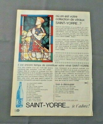 ALTE WERBUNG ADVERT CLIPPING 050519 / EAU SAINT YORRE SAMMLUNG GLAS