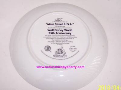 Disney World 25th Anniversary Collector Plate Bradford Exchange | eBay