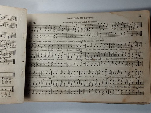 1860's CHURCH BELL Music Christian Choir Perkins Boston Antique Hymn Song Book - Picture 14 of 19