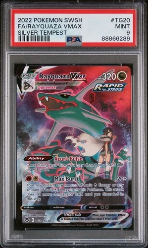 Rayquaza VMAX TG20/TG30 Silver Tempest Trainer Gallery Pokemon English PSA 9