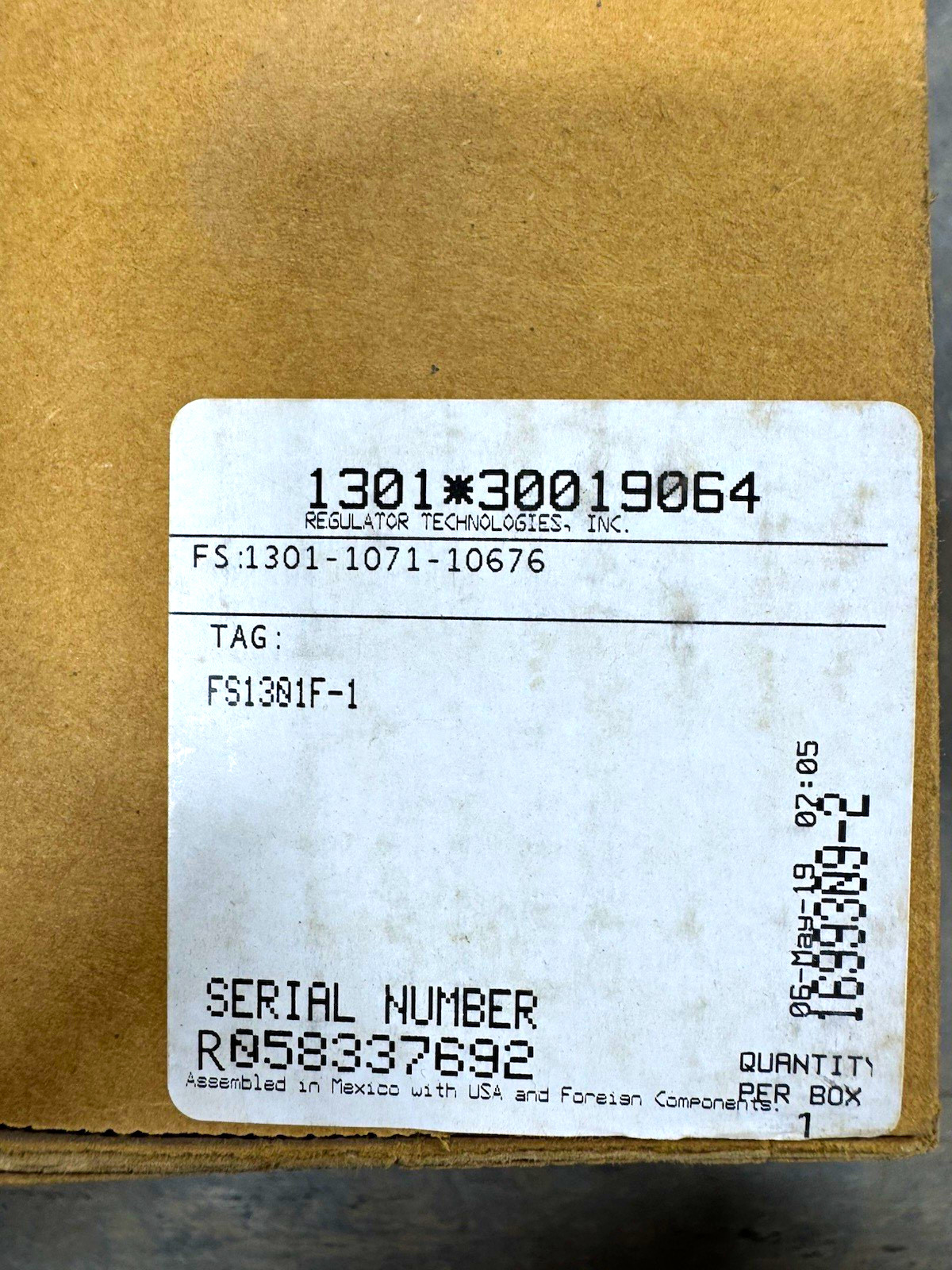 Fisher 1301F Pressure Regulator 1301-30019064 New in Box