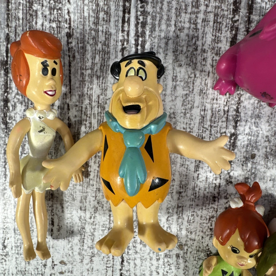 Figura de acción Flintstone Bend ems flexible 1991 Justoys lote de 6 Foto 3 de 4