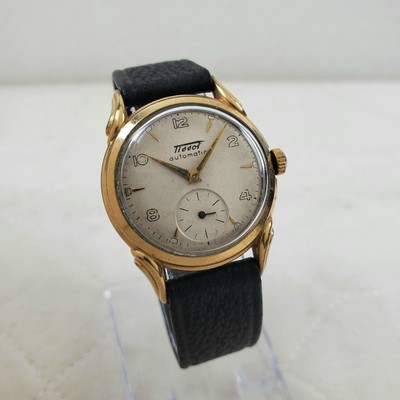 RARE VINTAGE TISSOT AUTOMATIC 10K R.G.P BEZEL CLASSIC MEN'S WATCH SERVICED 