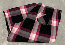 Old Navy Women's Pajama Lounge Plaid Pants 100 Cotton Draw String Size M