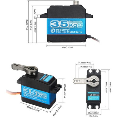 Blue/KG 270 Degree Metal Gear Digital Servo for DIY Projects