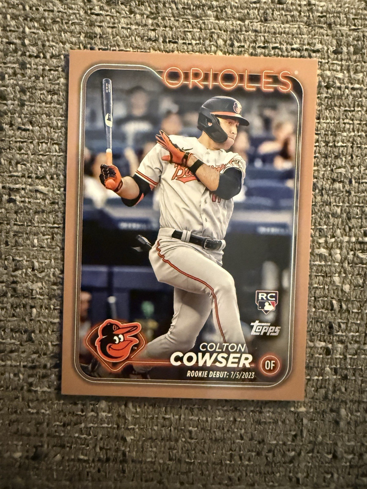 2024 Topps Update Series - Rookie Debut Colton Cowser #US72 Gold /2024 (RC)