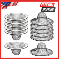 12 Pack Mesh Sink Drain Basket - Strainer,Hair Catcher for Bathroom Sink,Laundry