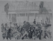 President Andrew Johnson's reception at continental Hotel Philadel- Old Photo