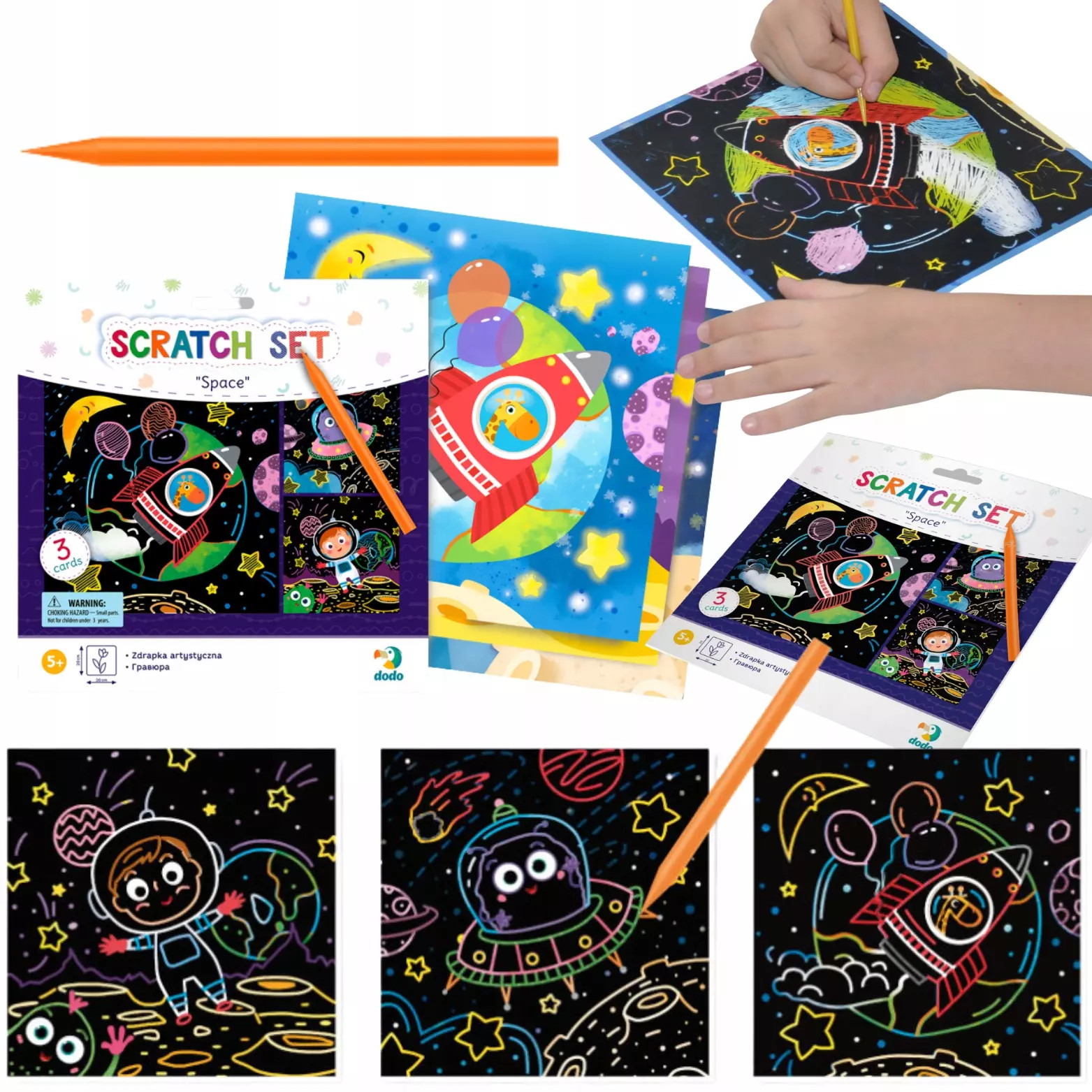4820198241810 Wydrapywanka artystyczna. Kosmos Dodo