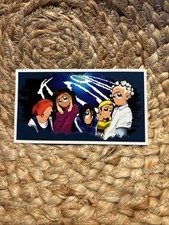 Vtg KORN STICKER COLLECTIBLE RARE Nu METAL DECAL 4  Band Logo Window Cartoon