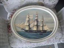 Vtg Original Sunshine Biscuits  LIMITED ED. Tin Lid Tray The American MASTERS