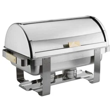 AMERICAN METALCRAFT  Chafer,15 1/4 in H,Silver 20X506