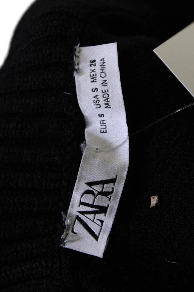 Cárdigan Zara Mujer Tejido Cuello Ancho Recortado Tono Plateado Botón Negro Talla S Foto 4 de 4