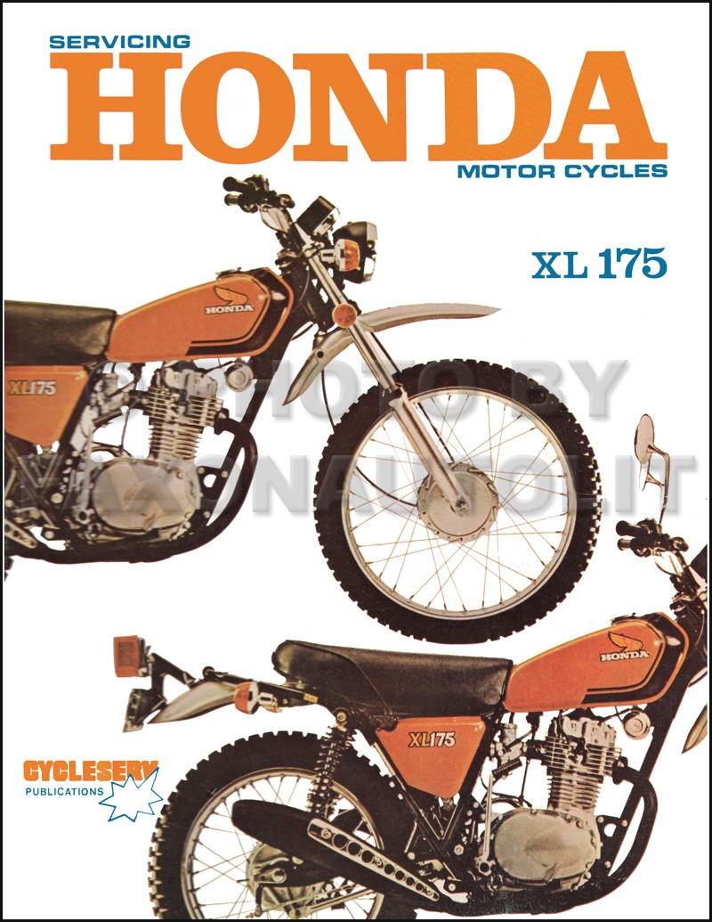 1973-1978 Honda XL175 Repair Manual XL 175 1974 1975 Shop Service