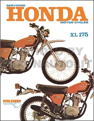 1973-1978 Honda XL175 Repair Manual XL 175 1974 1975 Shop Service