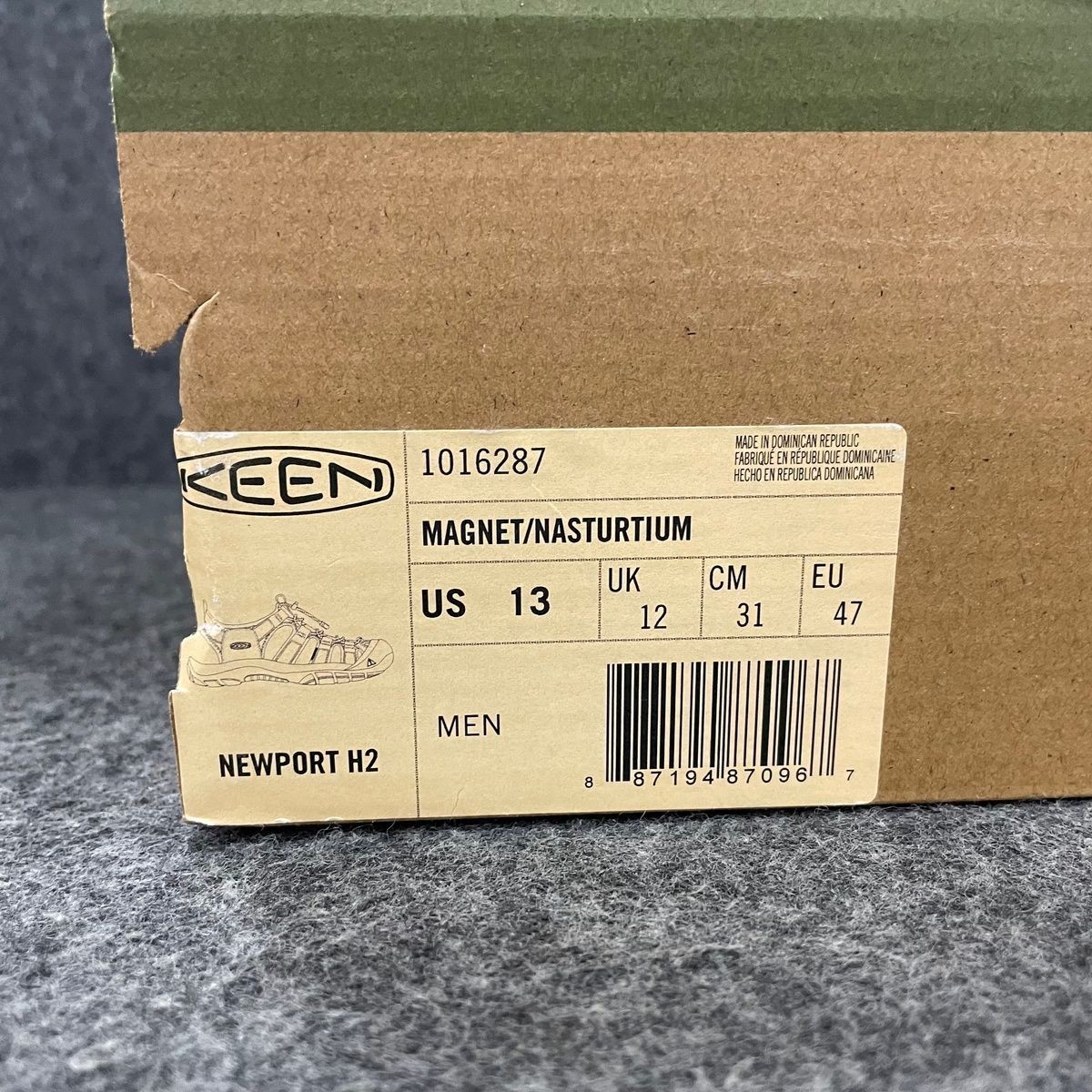 Sandali KEEN Newport H2 punta chiusa uomo taglia 13 magnete nasturzio