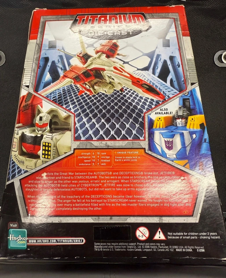 Transformers Hasbro Die Cast Titanium Series G1 JETFIRE Figure diecast METAL New - Image 2 of 2