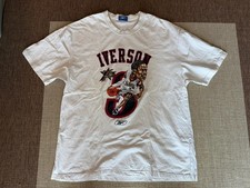 Vintage Y2K Reebok NBA Allen Iverson Philadelphia 76ers Basketball Tee tshirt XL