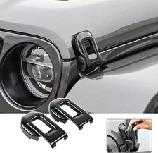 Hood Latch Lock Catch Brackets Cover for 2018-2021 Wrangler JL JLU & 2020-2021 G