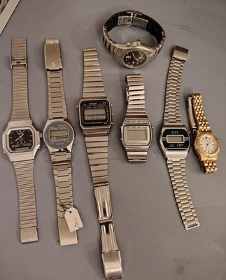 SET UHR WATCH LCD QUARTZ CITIZEN YEMA OTRON ORIENT SEIKO VINTAGE