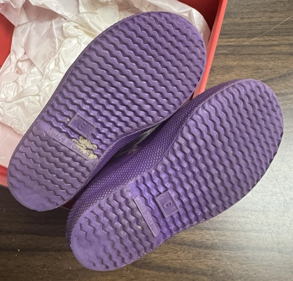 Hunter Niños Pequeños Originales Primeras Botas de Lluvia Clásicas Reino Unido 6 EE. UU. 7 con Caja Foto 3 de 4