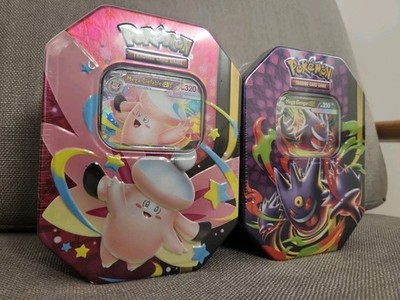 Pokemon Mega Moonlit Tin Mega Clefable & Gengar (Set of 2 Tins) Factory Sealed