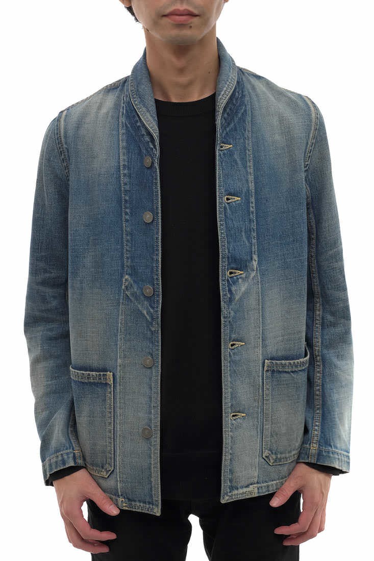 VISVIM Artifact Coverall Trucker Jacket Denim Dam… - image 4