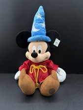 Disney Parks Mickey Mouse 24" Plush Fantasia Sorcerer Wizard Stuffed Toy