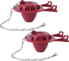 2 Pack 2-Inch Universal Toilet Tank Flapper, Long Lasting All Rubber Seal Flappe