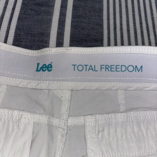 Bermuda corto donna Lee Total Freedom bianco cotone elasticizzato - taglia 14 - - Foto 2 di 4